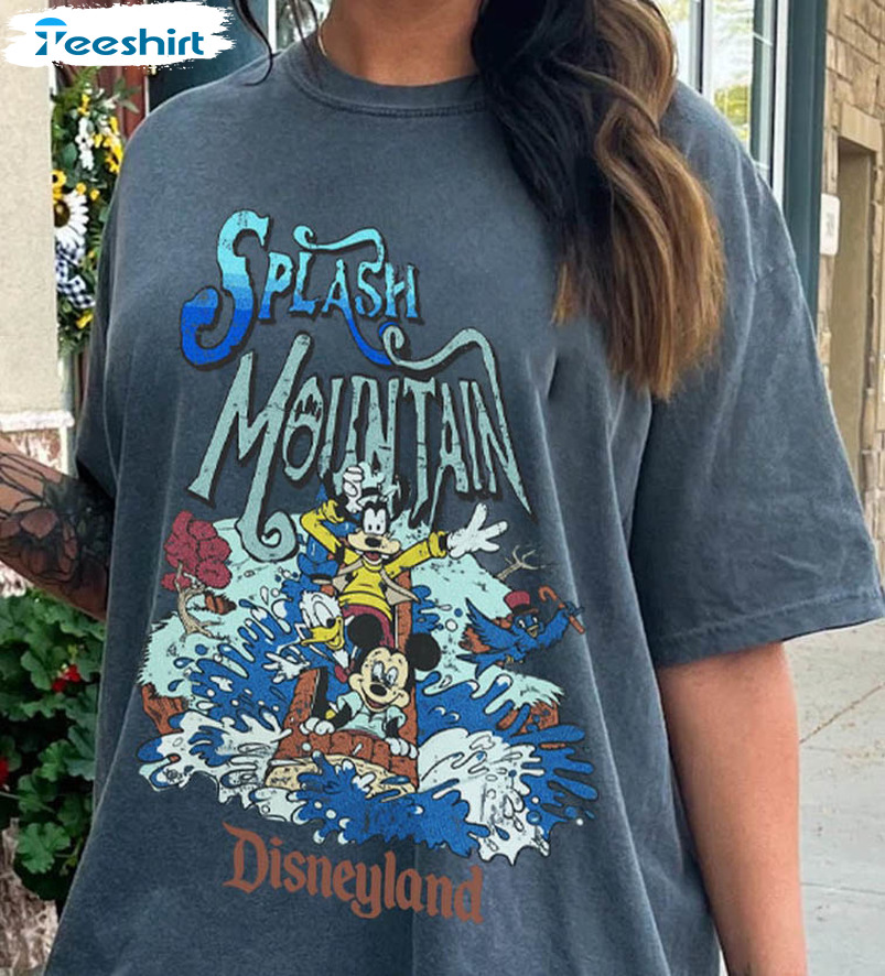 Splash Mountain Shirt, Mickey And Friends Tee Tops Short Sleeve