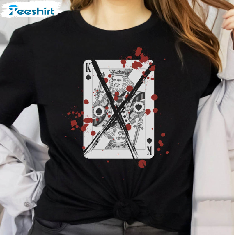 King Of Spades Defeated Hearts Clubs Shirt, Alice In Borderland Crewneck Unisex Hoodie