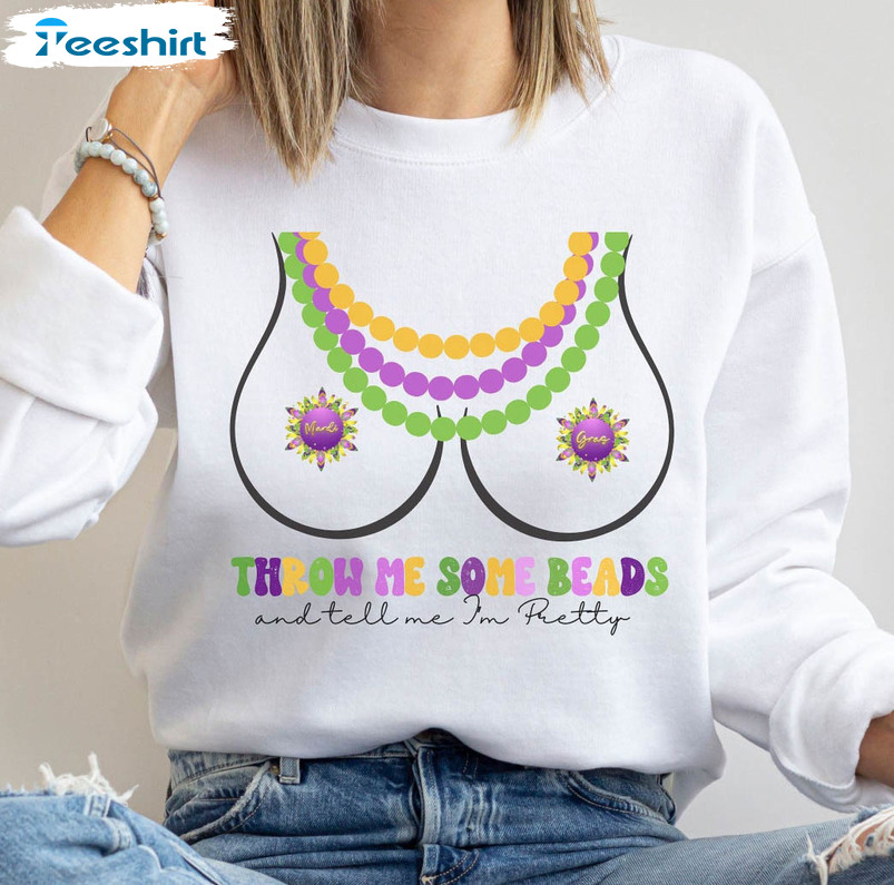 Mardi Gras Sweatshirt , Funny Mardi Gras Drinking Crewneck Unisex T-shirt