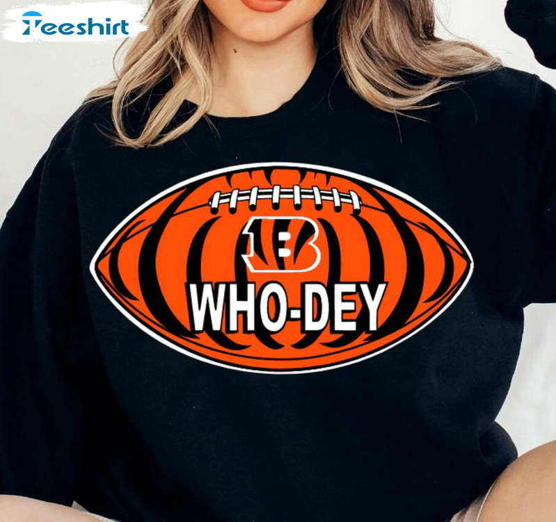 Bengals Who Dey Shirt, Mascot School Team Football Long Sleeve Unisex T- shirt