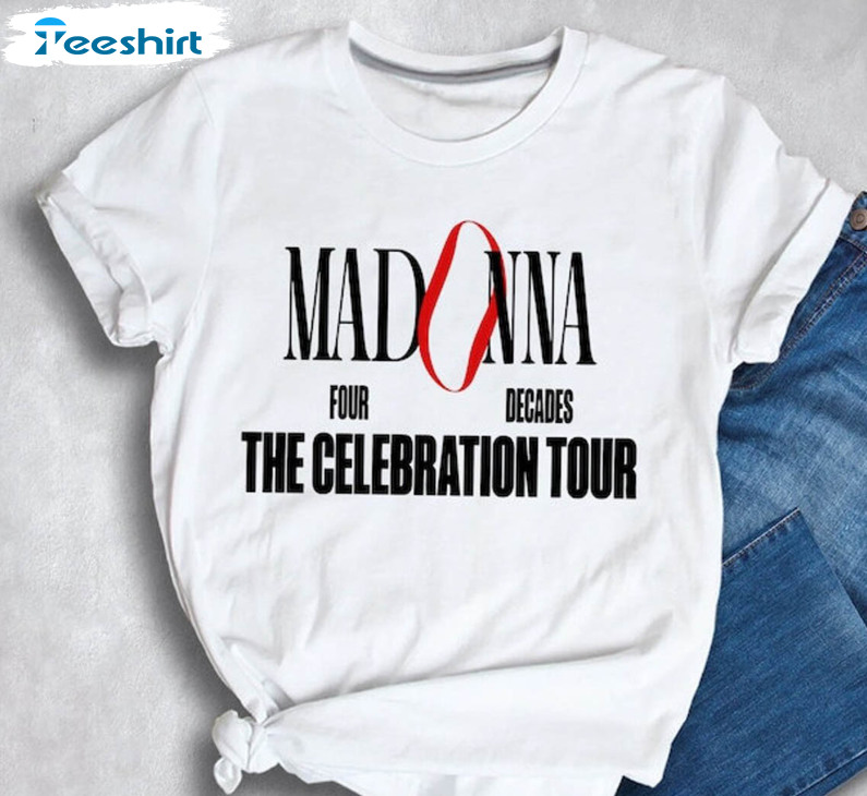 Madonna The Celebration Tour 2023 Shirt, Madonna Queen Crewneck Unisex T-shirt