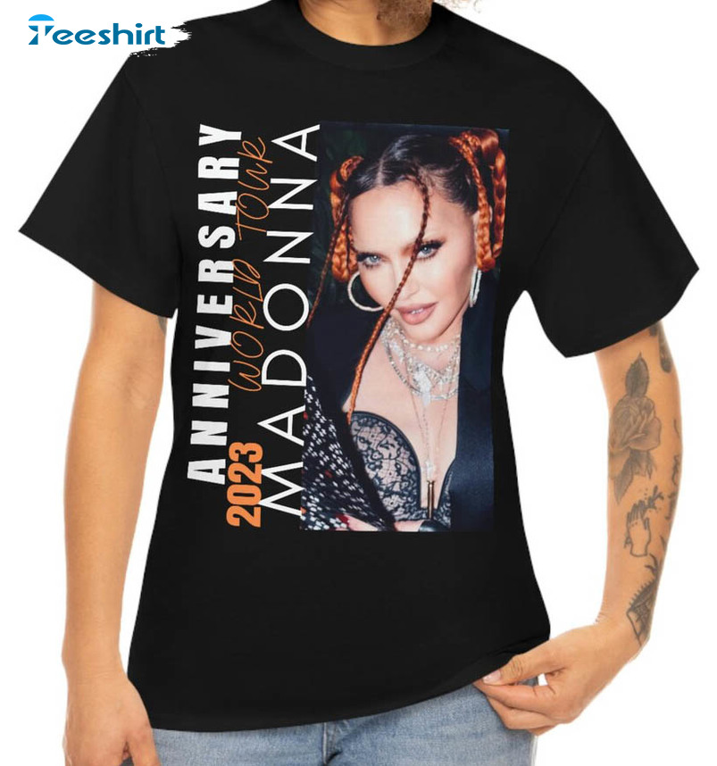 Madonna Tour 2023 Shirt, Trending Music Unisex Hoodie Long Sleeve