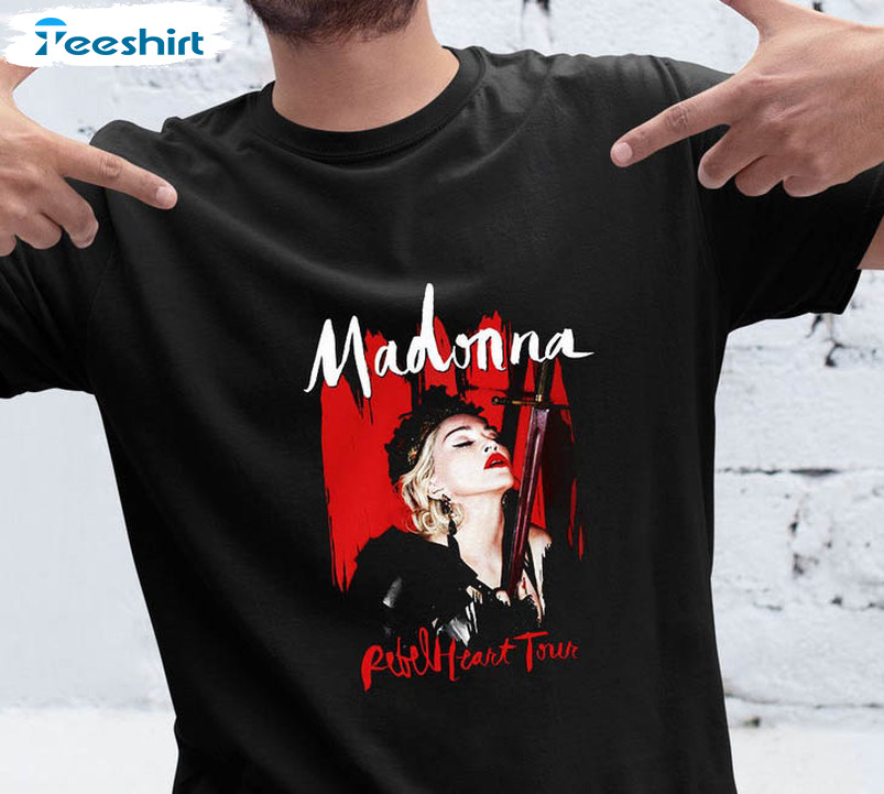 Madonna Rebel Heart World Tour Shirt, Trending Long Sleeve Unisex T-shirt
