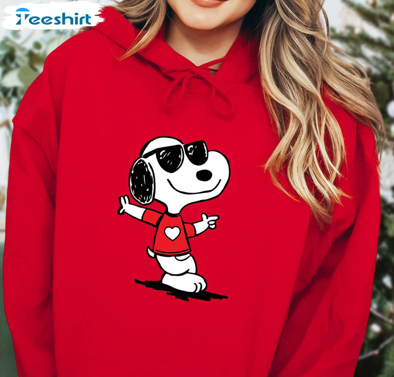 Valentines Day Cool Snoopy Shirt, Bull Snoopy Lover Unisex T-shirt Long Sleeve