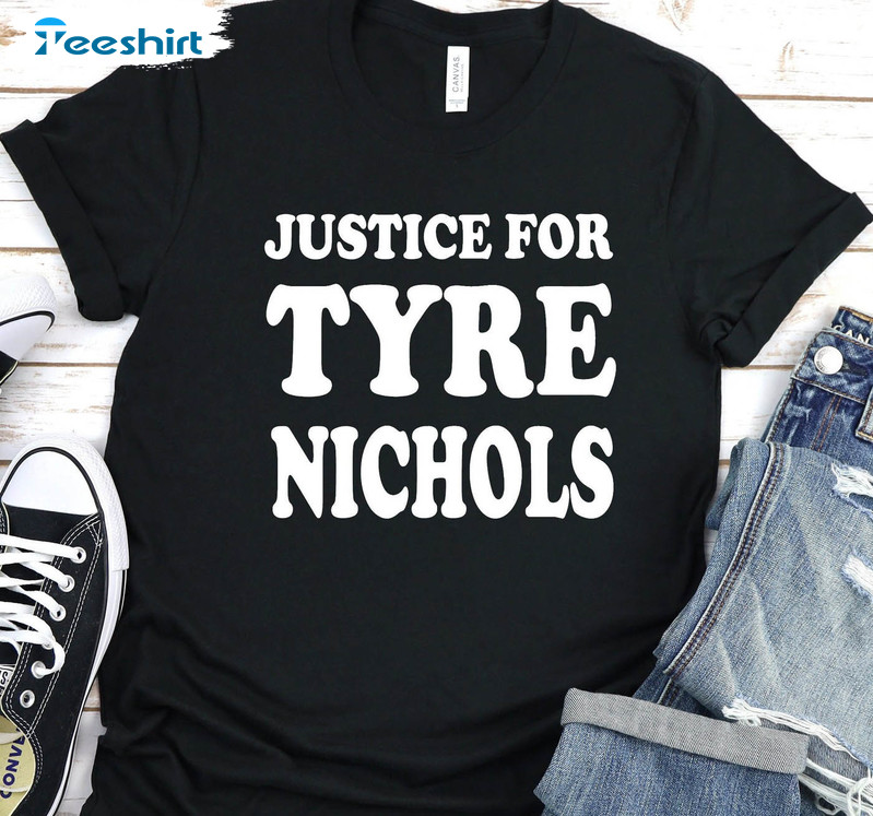 Justice For Tyre Nichols Shirt, Tyre Nichols Black Lives Matter Unisex Hoodie Long Sleeve