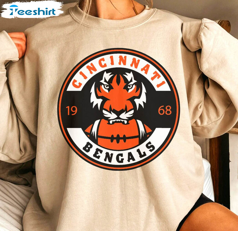 Cincinnati Bengals 1968 Shirt, NFL Football Unisex Hoodie Crewneck