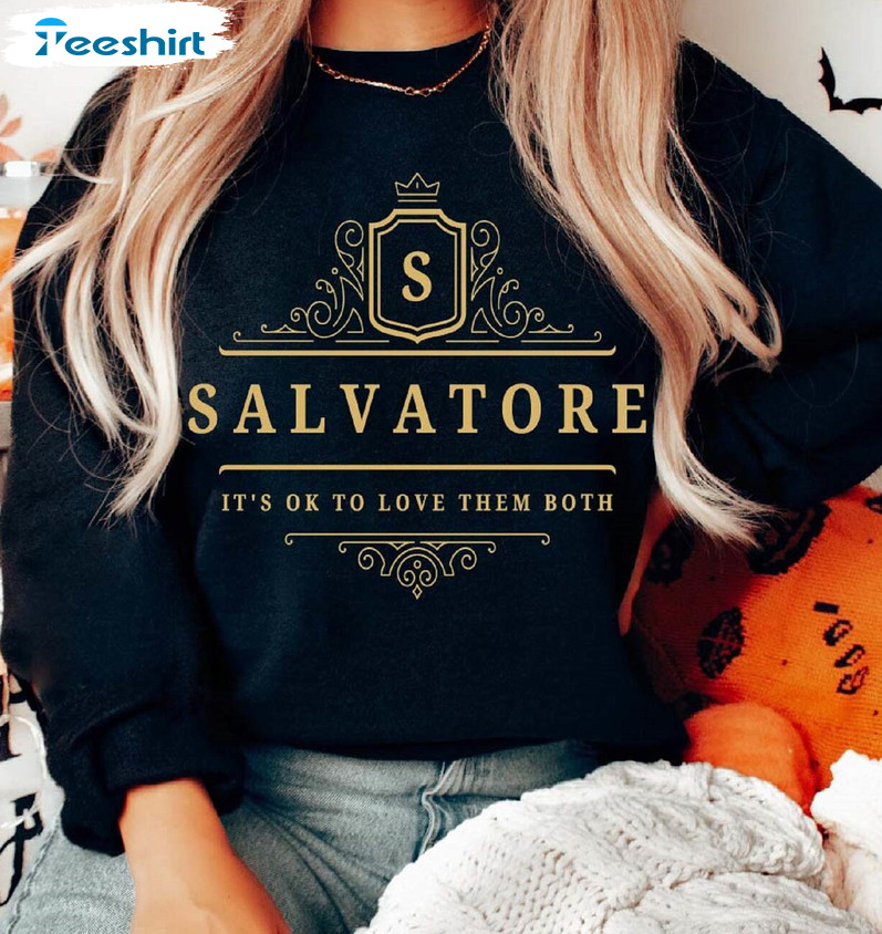 Salvatore It's Ok To Love Them Both Vintage Sweatshirt, Unisex T-shirt