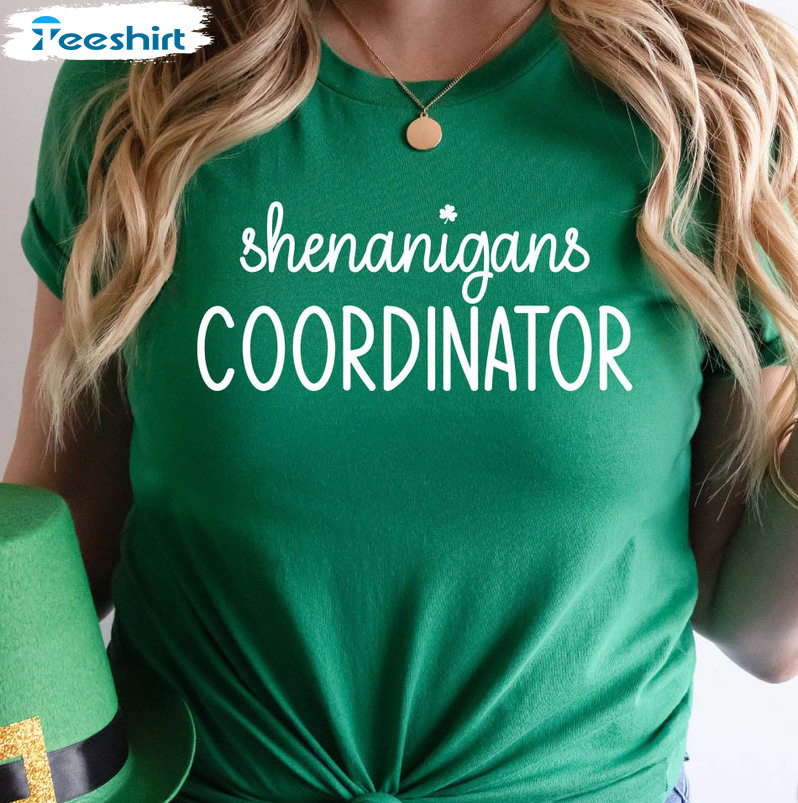 Shenanigans Coordinator Vintage Shirt, Cute Lucky Unisex Hoodie Crewneck