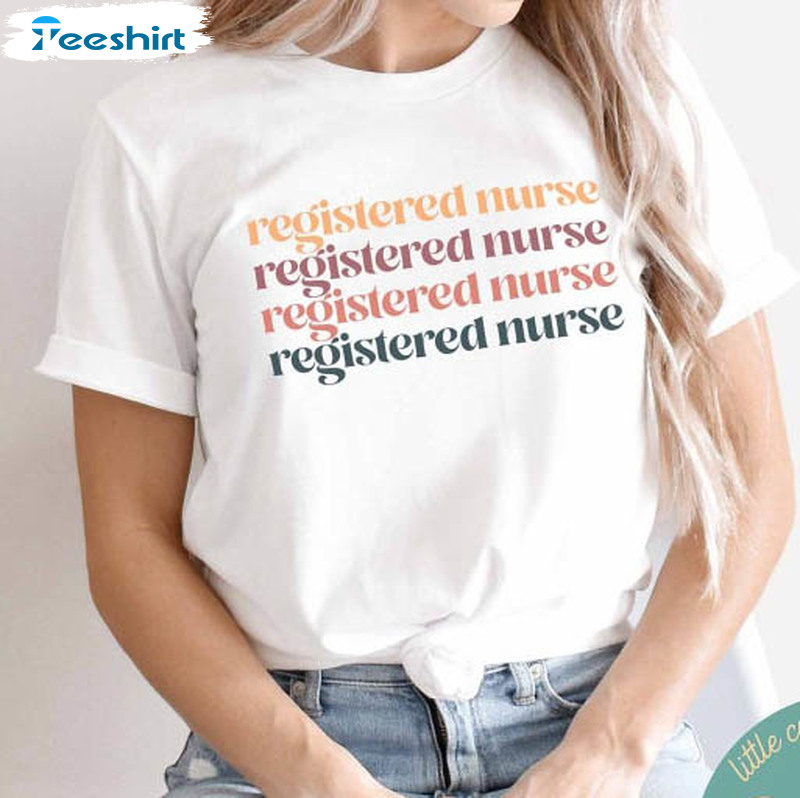 Registered Nurse Vintage Shrit, Trending Unisex Hoodie Long Sleeve