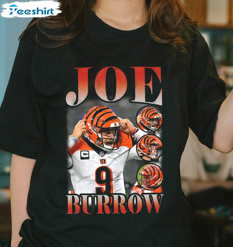 Vintage Joe Burrow Shirt, Trending Football Short Sleeve Crewneck