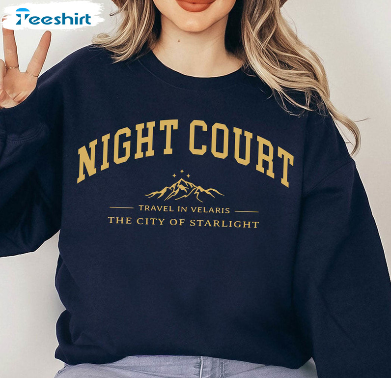 The Night Court Sweatshirt, Acotar Velaris Unisex Hoodie Long Sleeve