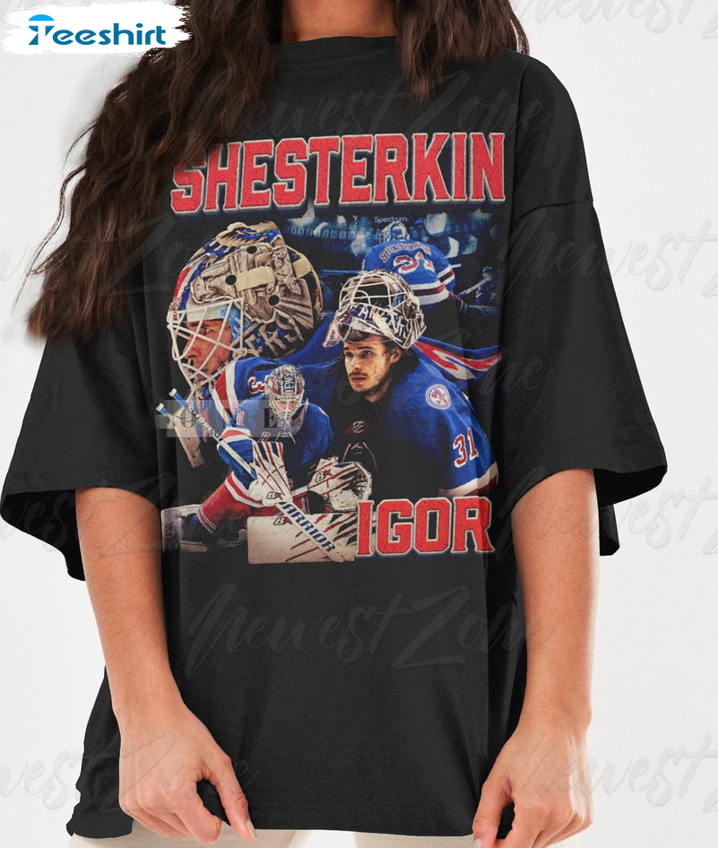 Igor Shesterkin Shirt, Ice Hockey American Sweatshirt Unisex Hoodie