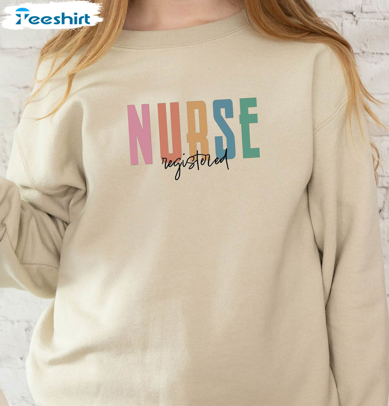 Nurse Registered Sweatshirt, Nurse Appreciation Unisex Hoodie Long Sleeve