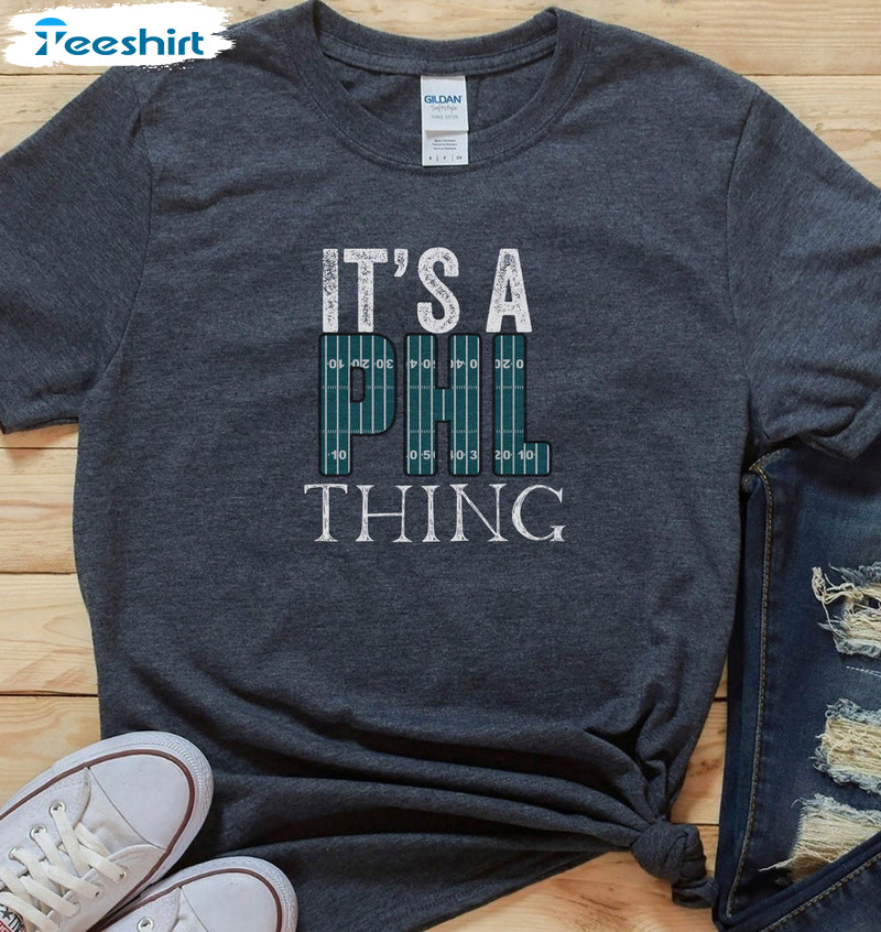 It's A Philly Thing Vintage Shirt, Philadelphia Football Short Sleeve Tee Tops
