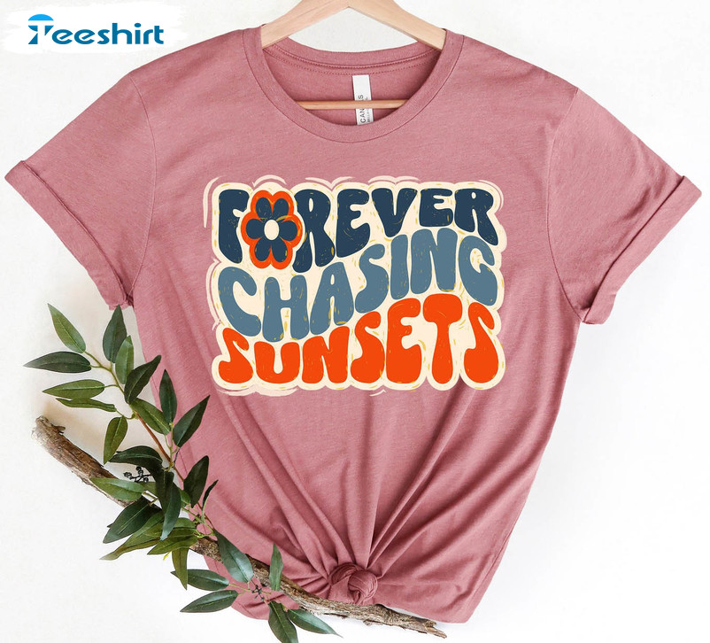 Forever Chasing Sunset Vintage Shirt, Sunset Lover Long Sleeve Unisex T-shirt