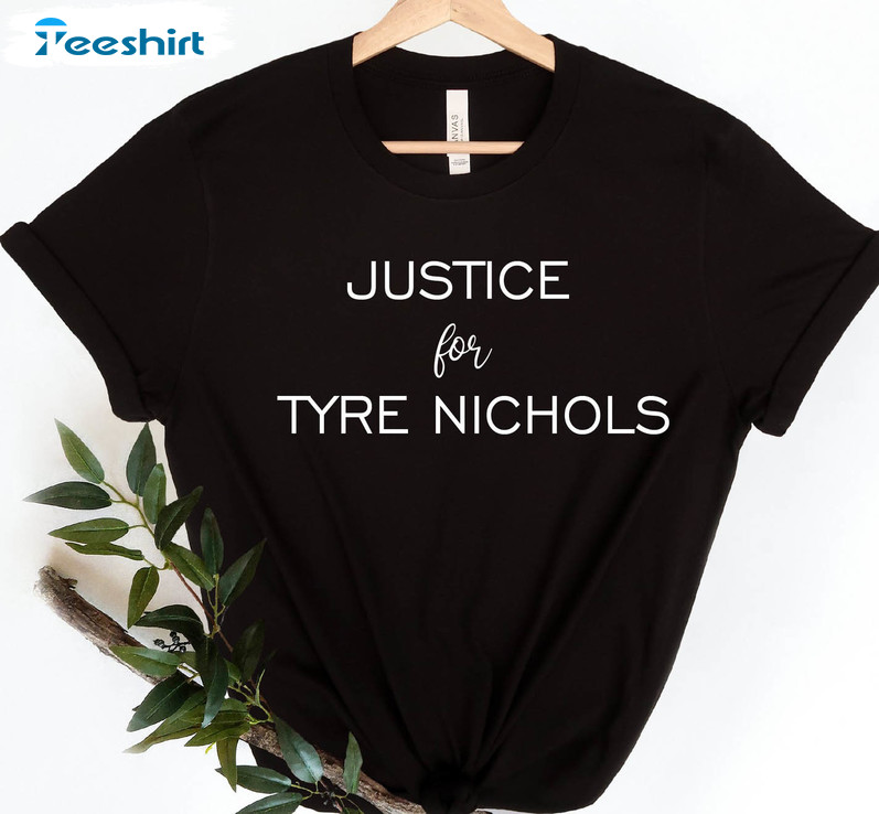 Justice For Tyre Nichols Trendy Shirt, Black Lives Matter Short Sleeve Unisex T-shirt