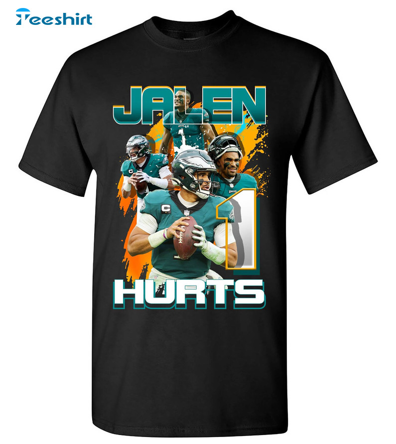 Jalen Hurts Shirt, Trending Philadelphia Eagles Football Sweater Short Sleeve