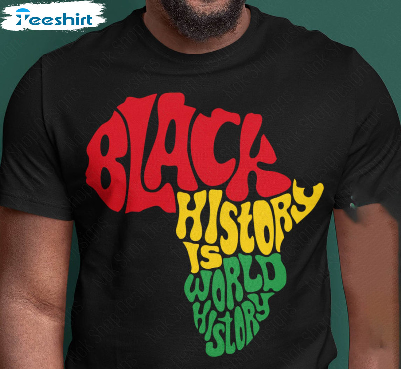 Black History Month Trendy Shirt, African American Short Sleeve Unisex Hoodie