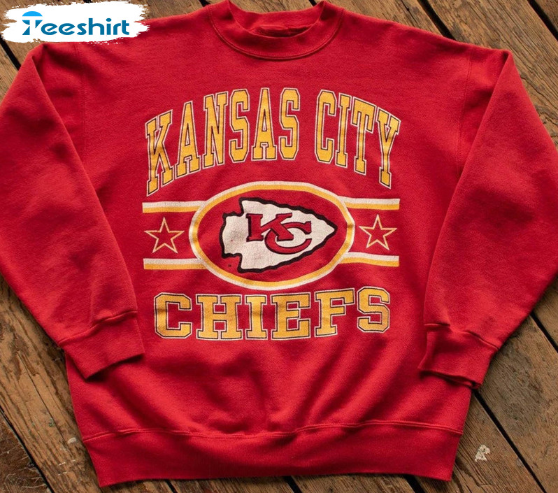 Kansas City Football Sweatshirt, Vintage Football Unisex Hoodie Crewneck
