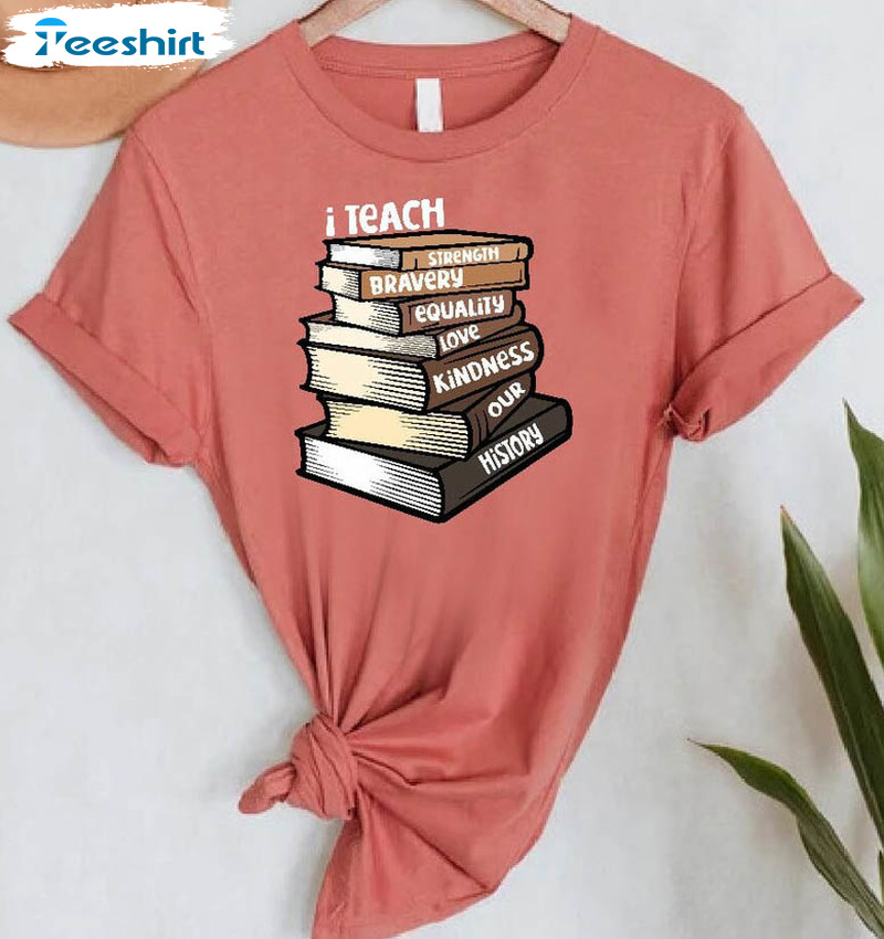 I Teach Black Lives And They Matter Shirt, Black History Month Short Sleeve Unisex T-shirt