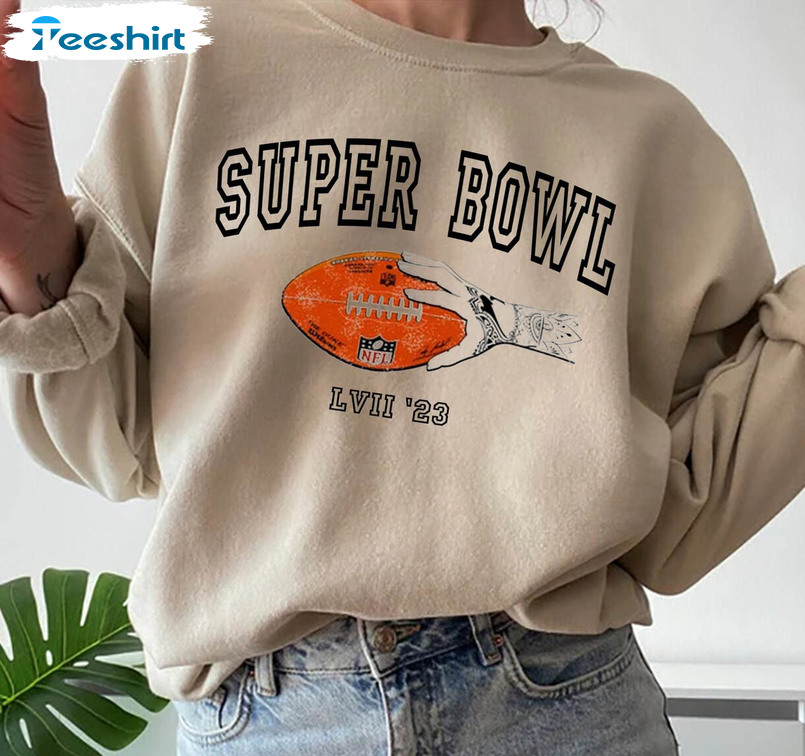 Super Bowl Lvll 23 Shirt , American Football Rihanna Halftime Unisex T-shirt Short Sleeve