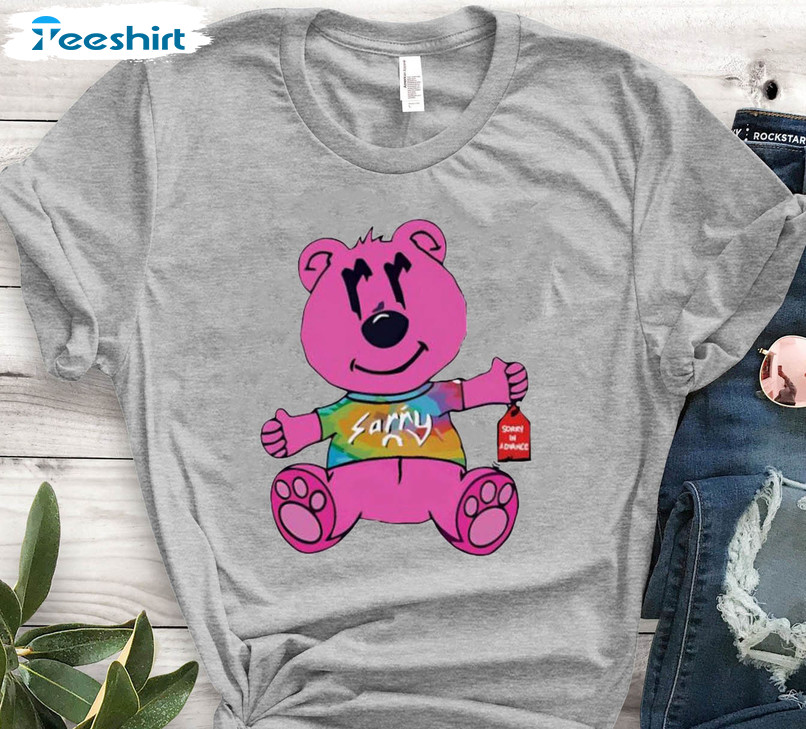 Top joe Burrow pink bear sorry in advance shirt, hoodie, sweater, long  sleeve and tank top