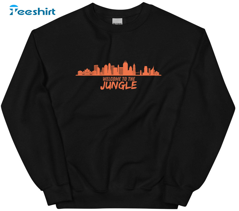 Welcome to The Jungle 1968 Cincinnati Bengals Long Sleeve Shirt - Happy  Place for Music Lovers