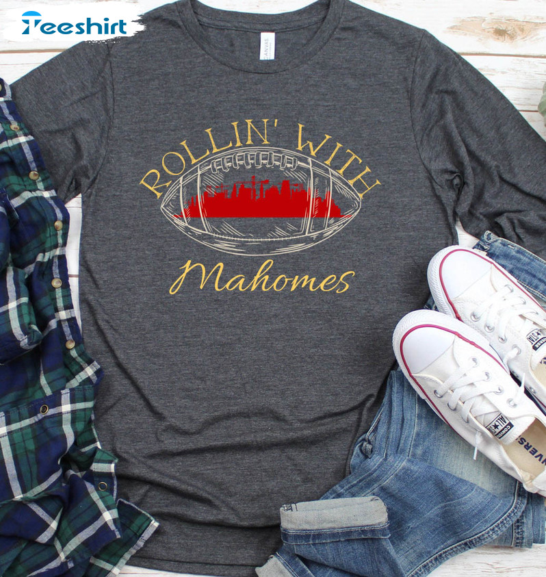 Kansas City Patrick Mahomes Shirt Rollin With Mahomies -   in 2023