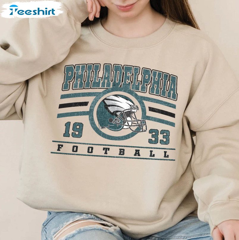 Philadelphia Eagles Football Vintage Crewneck Sweatshirt - Cruel Ball