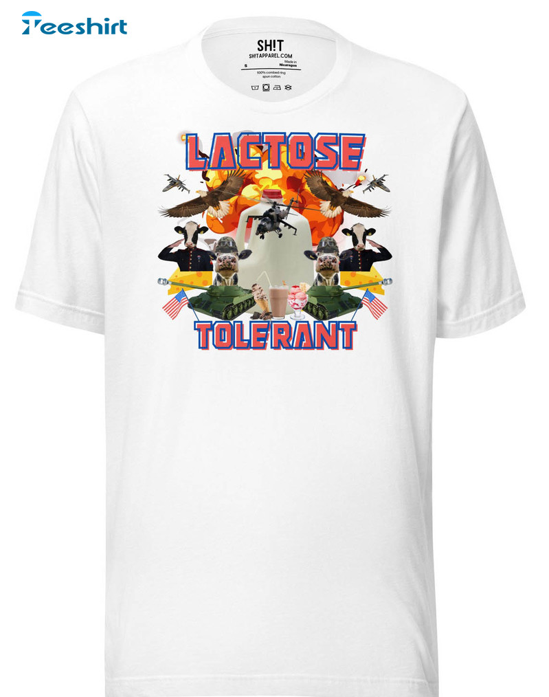 Lactose Tolerant Vintage Shirt, Trending Crewneck Sweatshirt