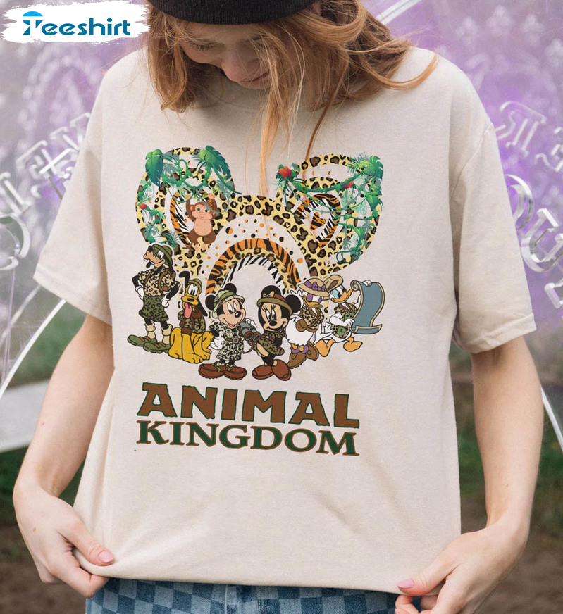 Mickey And Friends Animal Kingdom Shirt, Disney Animal Kingdom Unisex Hoodie Long Sleeve