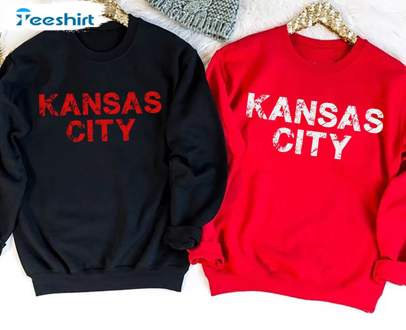 Kansas City Football Sweatshirt, Red Kingdom Unisex Hoodie Crewneck