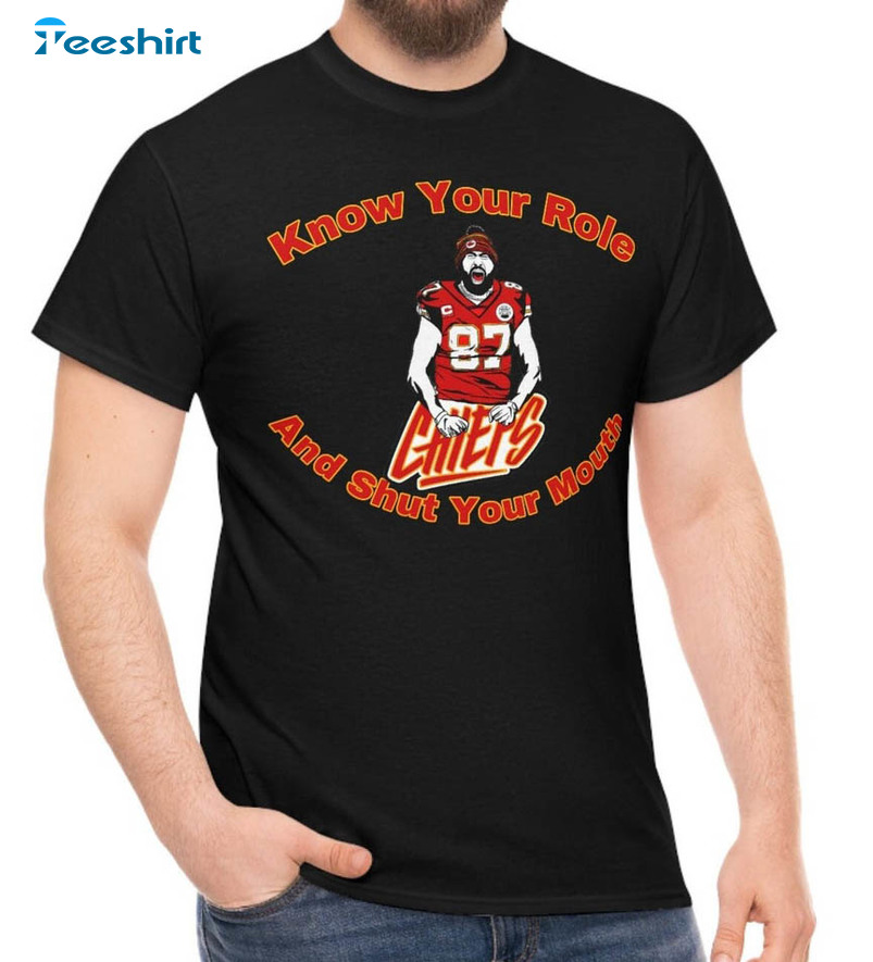 Know Your Role And Shut Your Mouth Vintage Football Shirt, Trending Tee Tops Short Sleeve