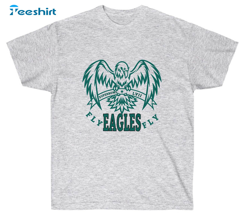 Fly Eagles Fly Shirt, Philadelphia Eagles 2023 Superbowl Lvii Long Sleeve Unisex T-shirt