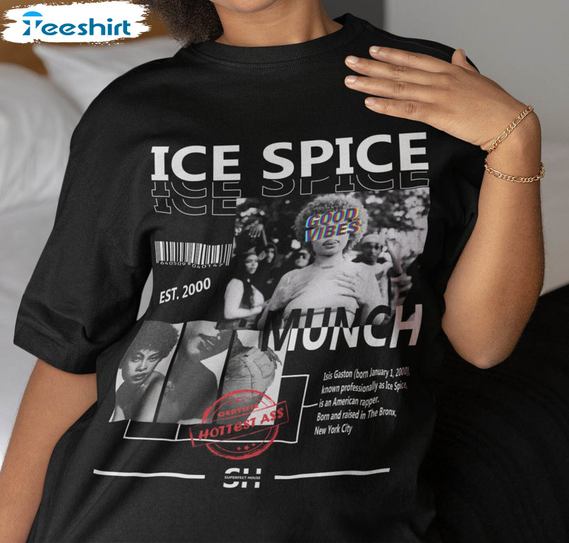 Ice Spice World Munch Shirt, Superfecthouse Crewneck Unisex T-shirt