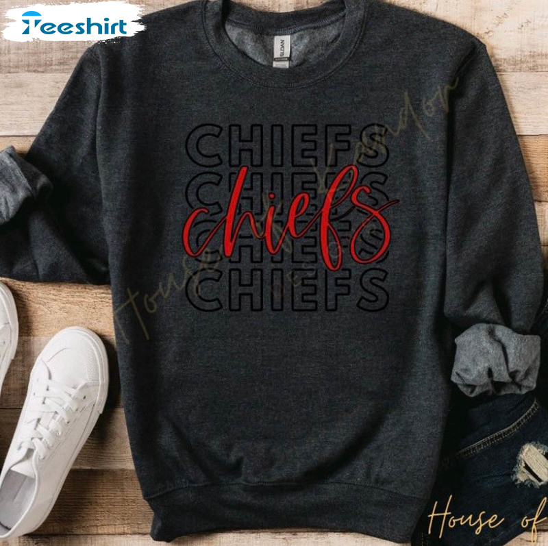 Kc Chiefs Football Shirt, Football Mom Chiefs Long Sleeve Unisex Hoodie
