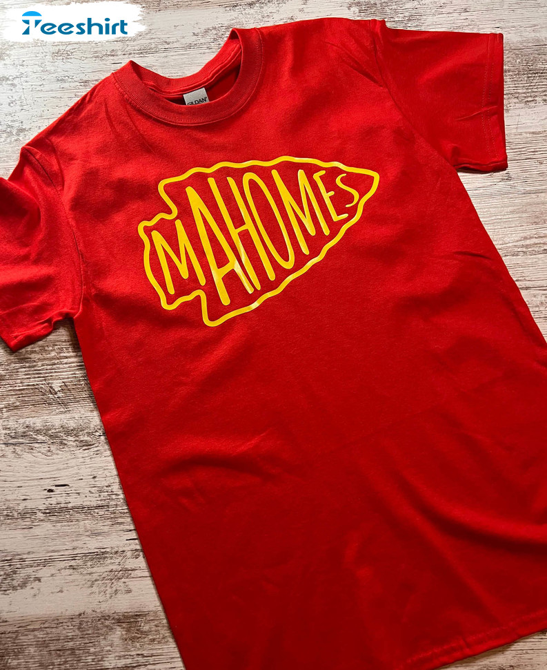 Mahomes Arrowhead Shirt, Kansas City Chiefs Crewneck Short Sleeve