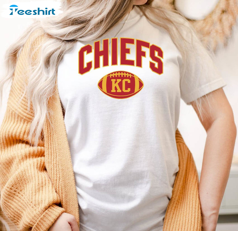 Kansas City Chiefs Sweatshirt, Chiefs Super Bowl Short Sleeve Crewneck