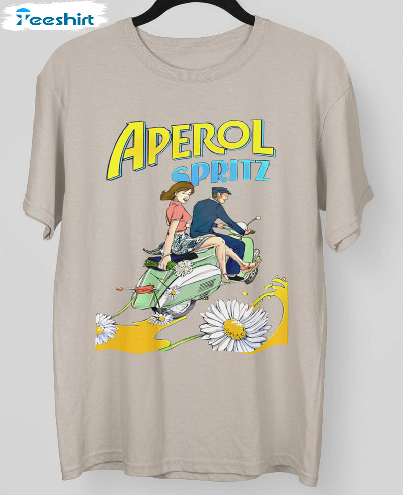 Aperol Spritz Vintage Shirt, Drink Cocktail Long Sleeve Short Sleeve