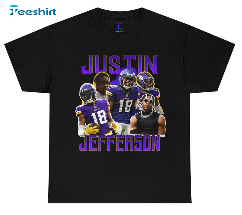 Justin Jefferson Shirt, Trending Minnesota Football Sweater Unisex Hoodie