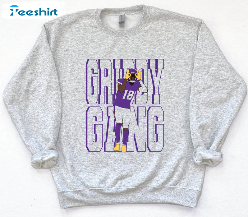 Justin Jefferson Griddy Shirt, Minnesota Football Unisex Hoodie Crewneck