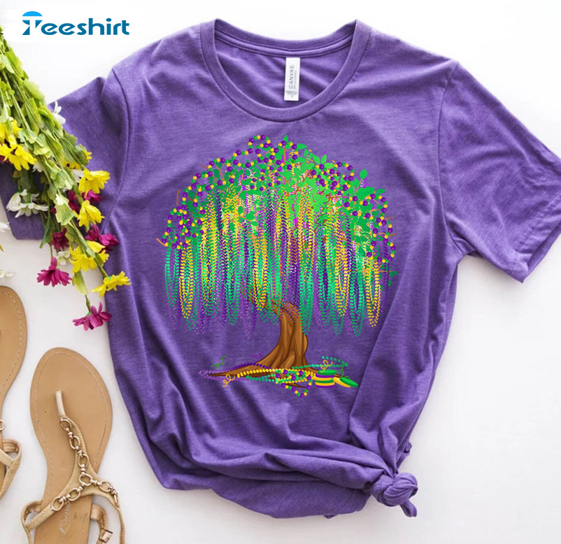 Mardi Gras Tree Trendy Shirt, Mardi Gras Carnival Mexican Sweatshirt Unisex T-shirt