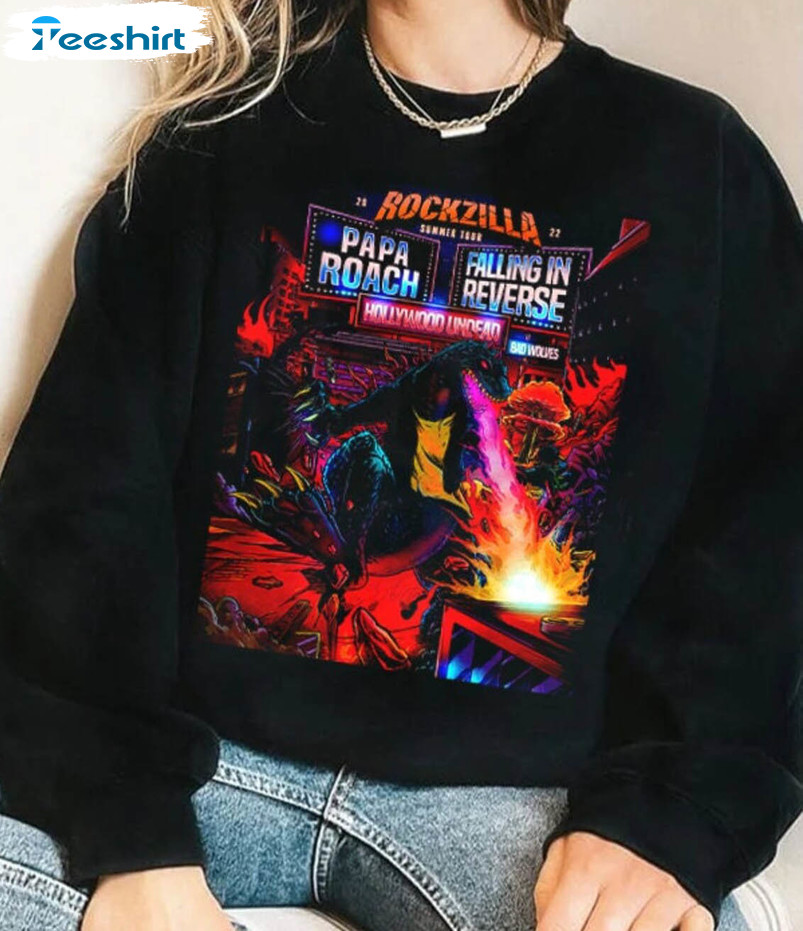 Rockzilla The Second Leg Tour 2023 Trendy Sweatshirt, Unisex Hoodie