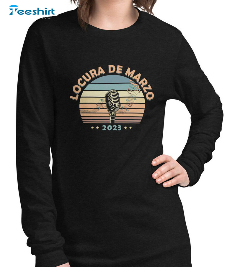 Locura De Marzo 2023 Vintage Shirt, Trendy Short Sleeve Crewneck