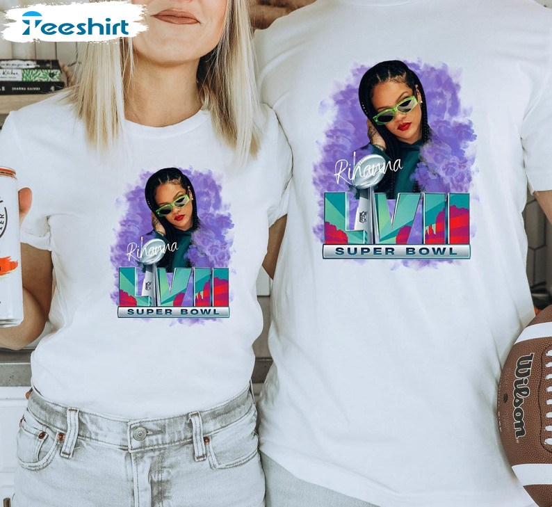 Rihanna halftime superbowl football nfl shirt, hoodie, sweater, long sleeve  and tank top