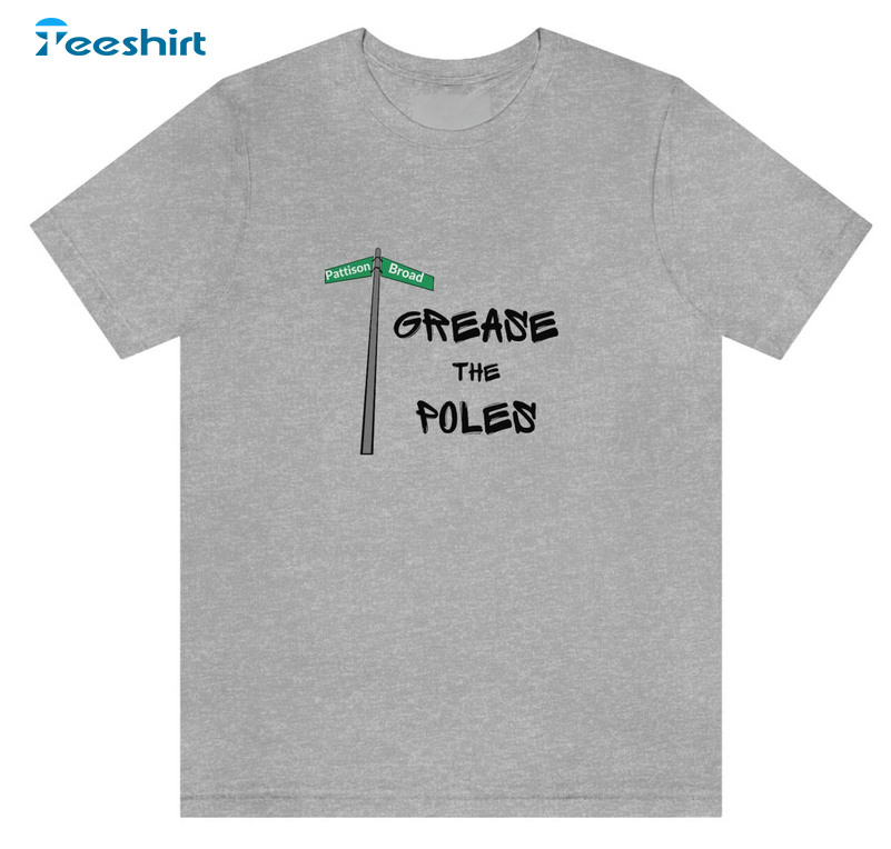 Grease The Poles Trending Shirt, Vintage Philadelphia Football Unisex Hoodie Crewneck