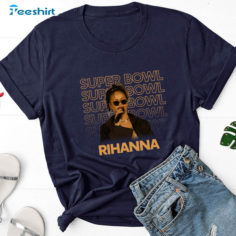 Nike Rihanna Super Bowl Shirt, Supper Bowl Halftime 2023 Crewneck