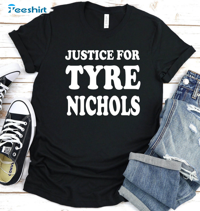 Tyre Nichols Trendy Shirt, Black Lives Matter Sweater Long Sleeve