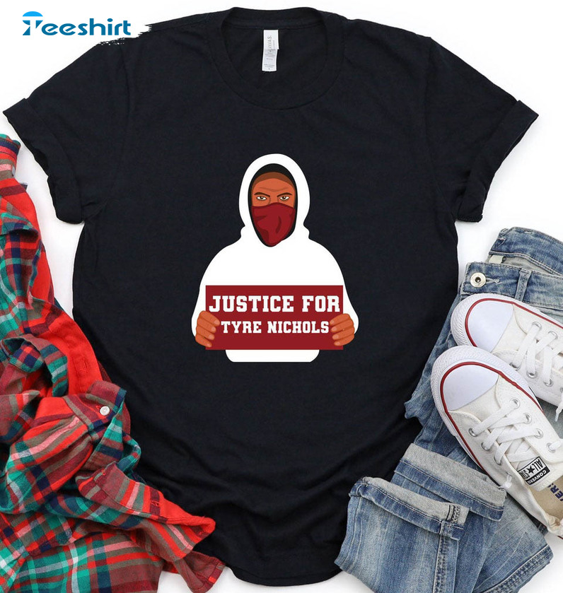 Justice For Tyre Nichols Trendy Sweatshirt, Black History Month Unisex T-shirt Sweater