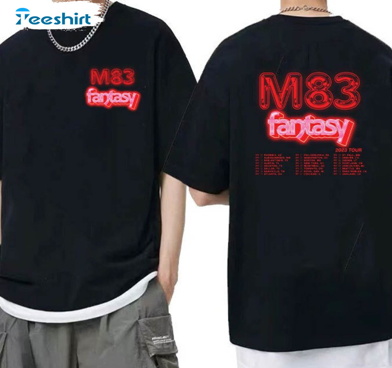 M83 Cool Fantasy Tour 2023 Shirt, Trending M83 Tour Tee Tops Short Sleeve